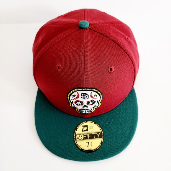 New Era San Diego Padres Cinco de Mayo 59FIFTY Fitted Hat Size 7 3/4 - Picture 7 of 8